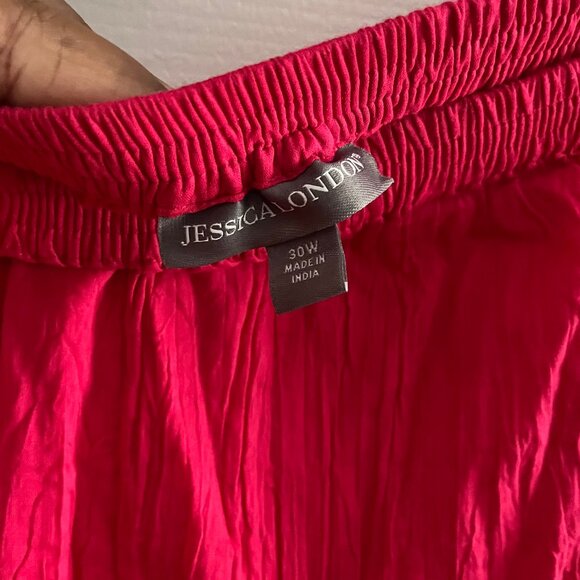 Plus Size Jessica London 100% Cotton Flowing Crinkled Maxi Skirt - Picture 5 of 6